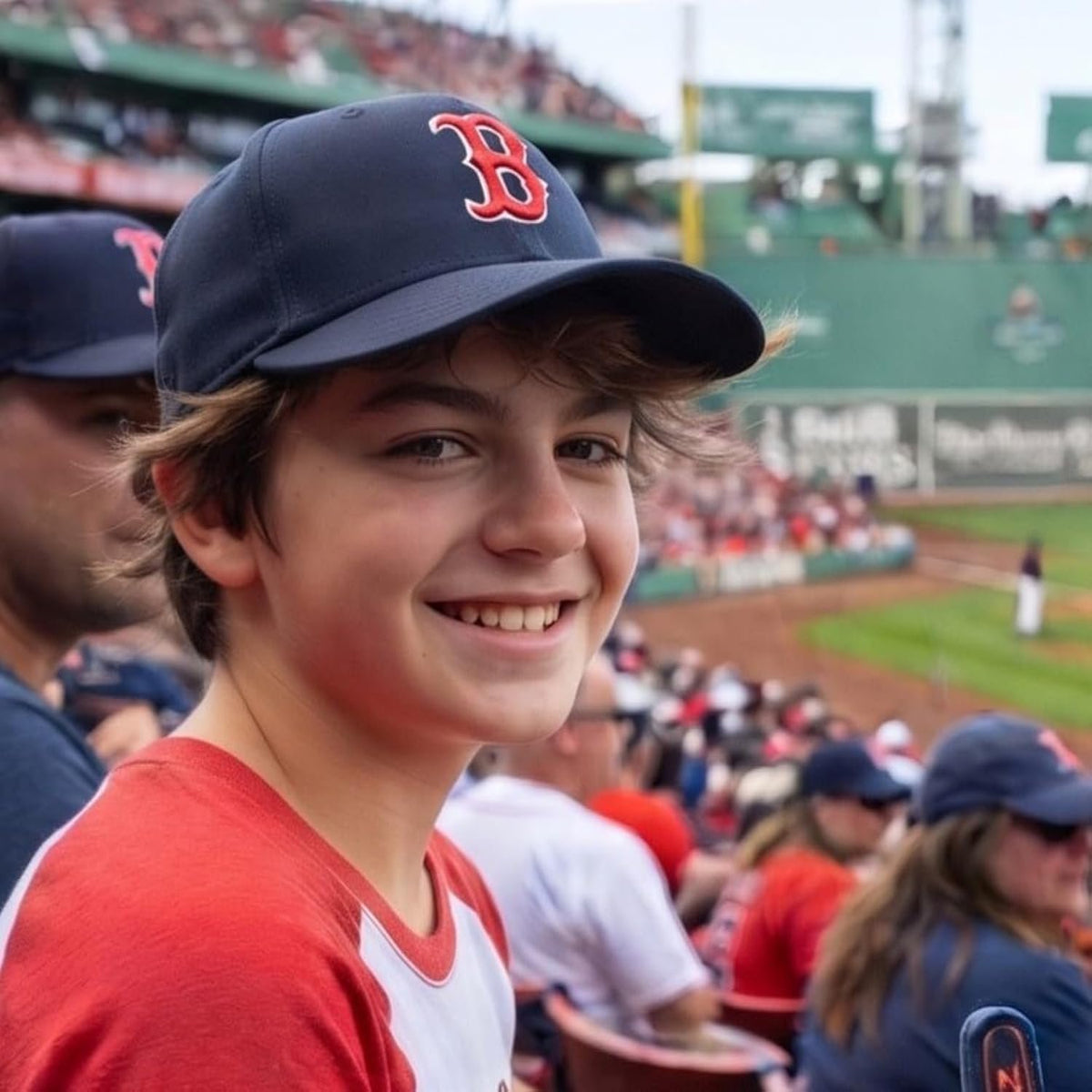 Red Sox Youth Navy MVP Hat Embroidered Baseball Cap for Boys and Girls