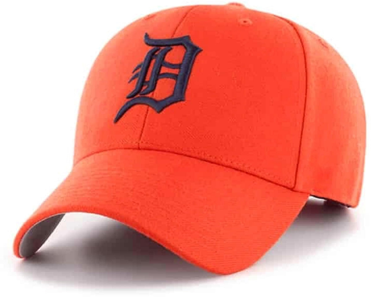 Detroit Tigers Hat Solid Orange MVP Structured Style MLB Baseball Team Logo Cap New