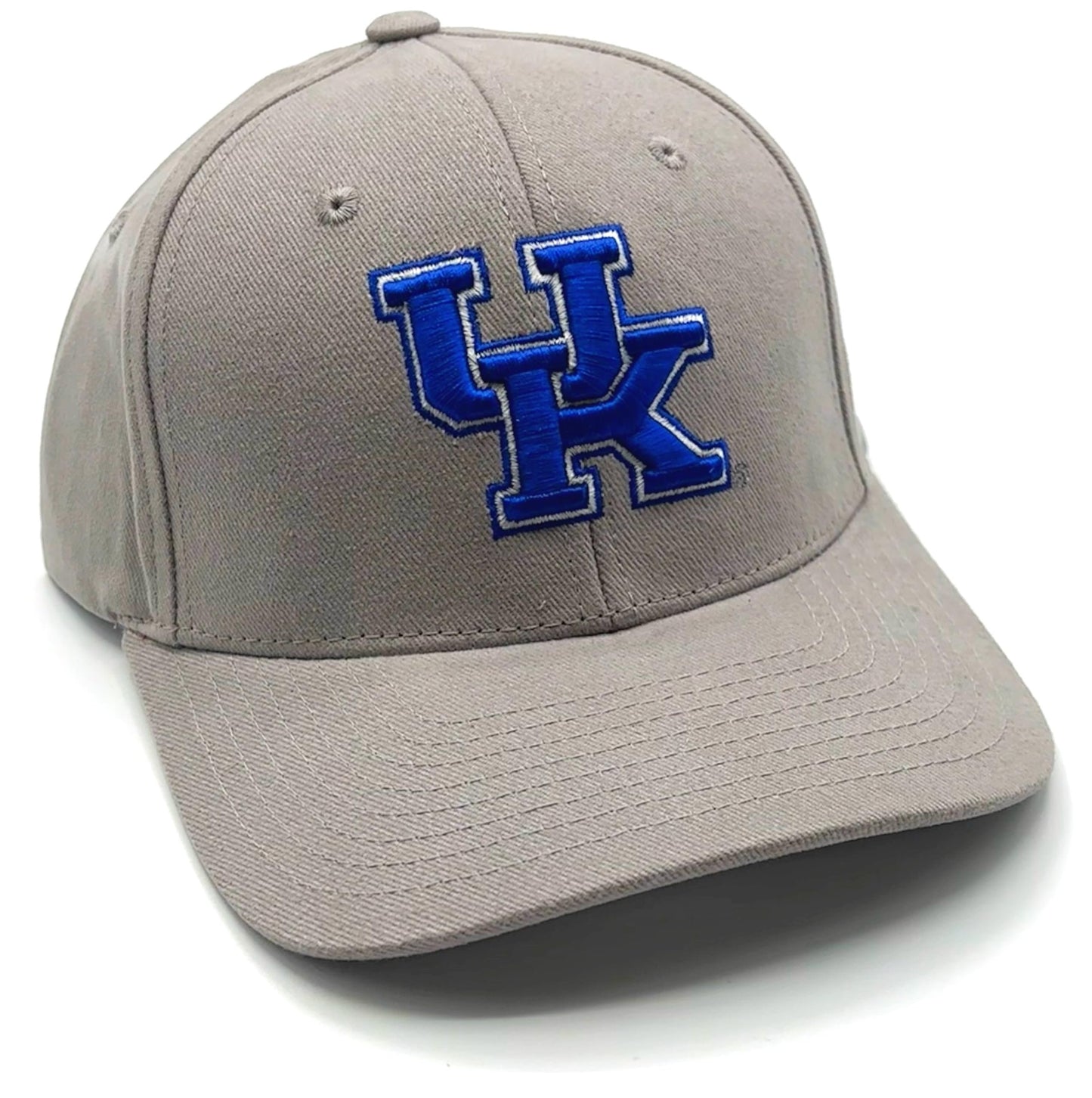 Officially Licensed Kentucky University Gray UK Hat Adjustable Classic Embroidered Team Logo Structured MVP Cap