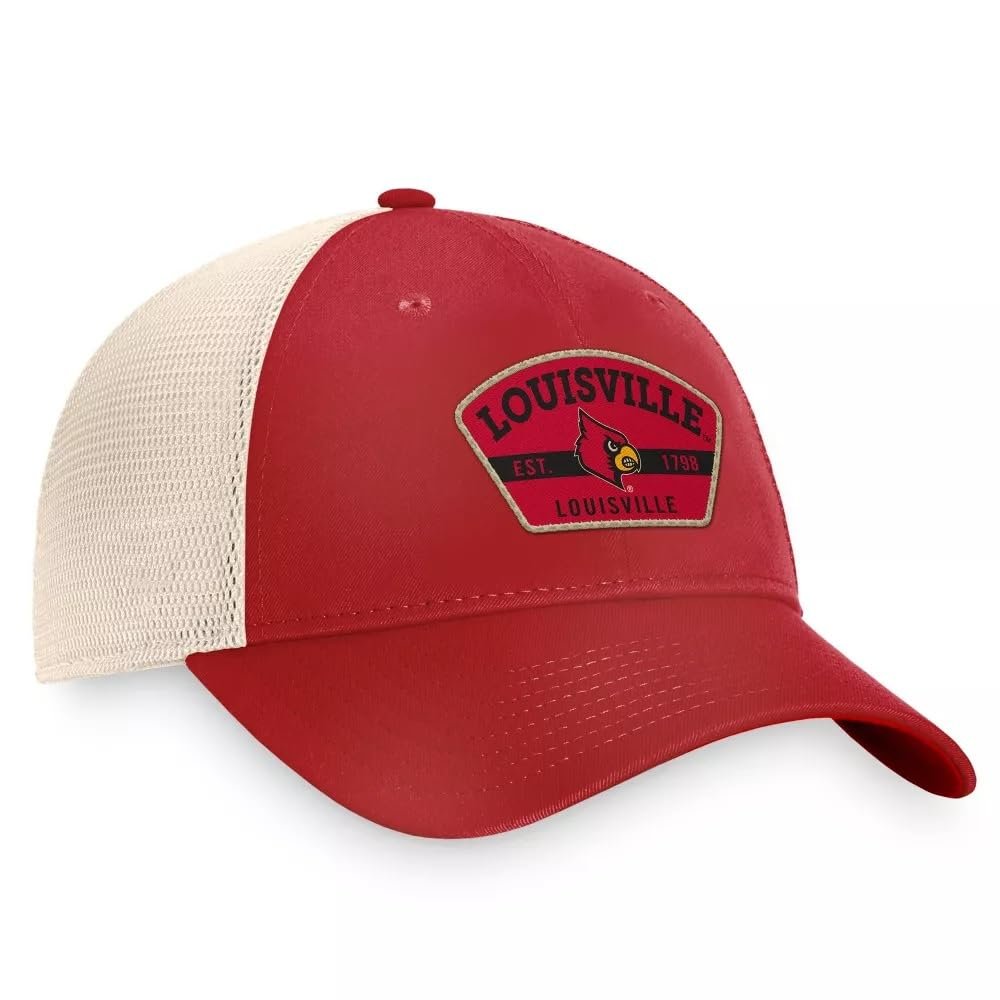 University Louisville Hat Classic Adjustable Cardinals Mesh Trucker Cap