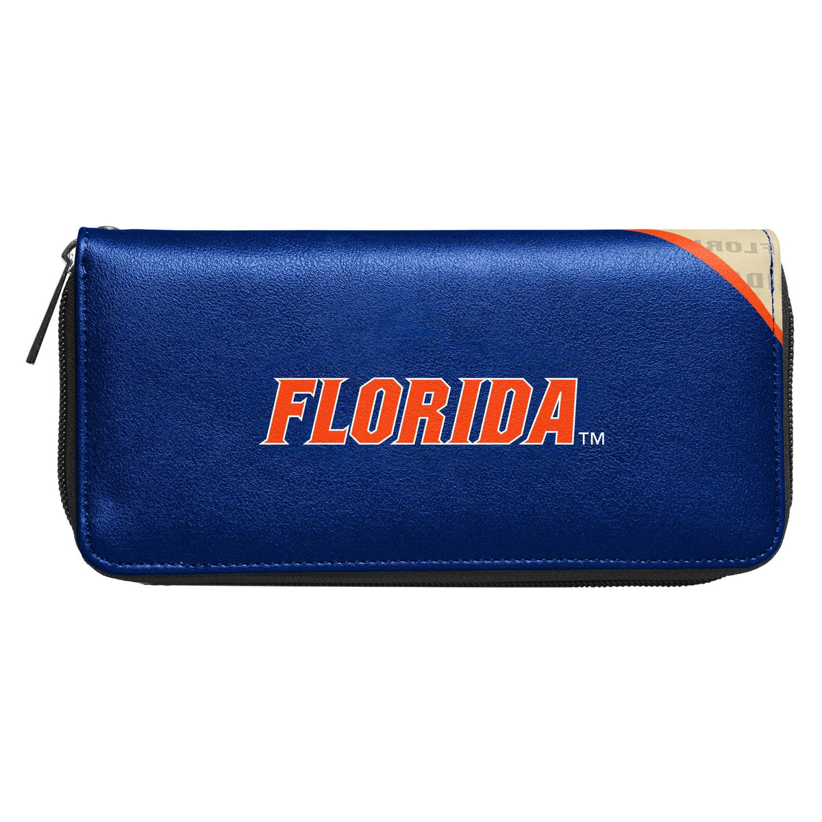 Littlearth womens NCAA Florida Gators Curve Zip Organizer Wallet, Team Color, 8" x 4" x 1"