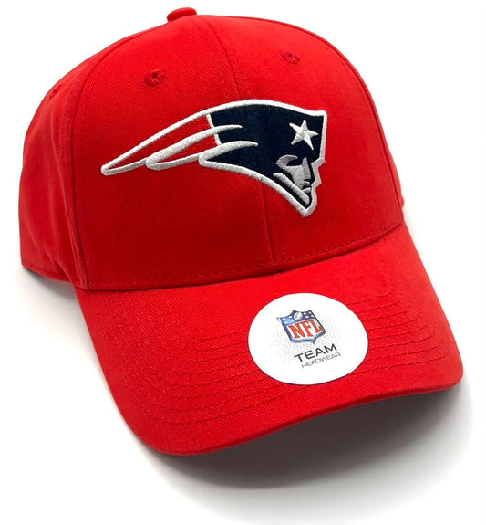 NEW ENGLAND PATRIOTS HAT MVP RED LOGO NFL FOOTBALL TEAM ADJUSTABLE NEW CAP