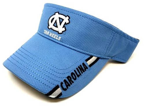 NORTH CAROLINA TAR HEELS BLUE VISOR HAT MVP AUTHENTIC NCAA FOOTBALL TEAM NEW CAP