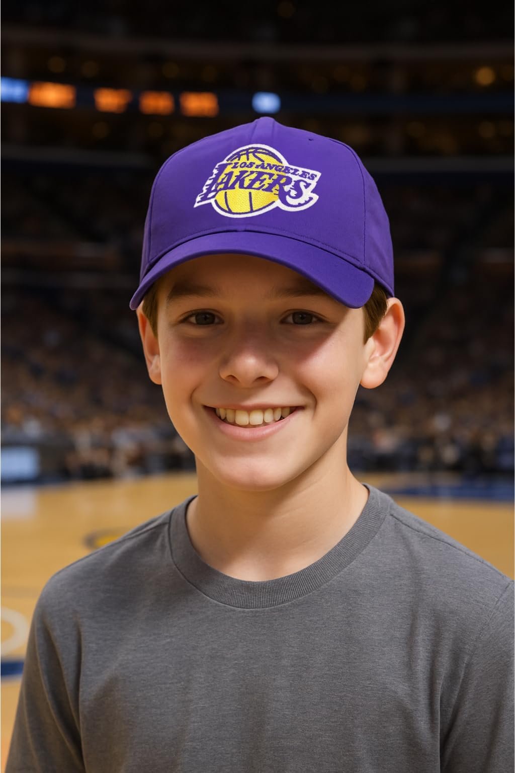 Officially Licensed Los Angeles Youth Boys Girls Basketball Hat Classic MVP Adjustable Team Logo Structured Kids Cap