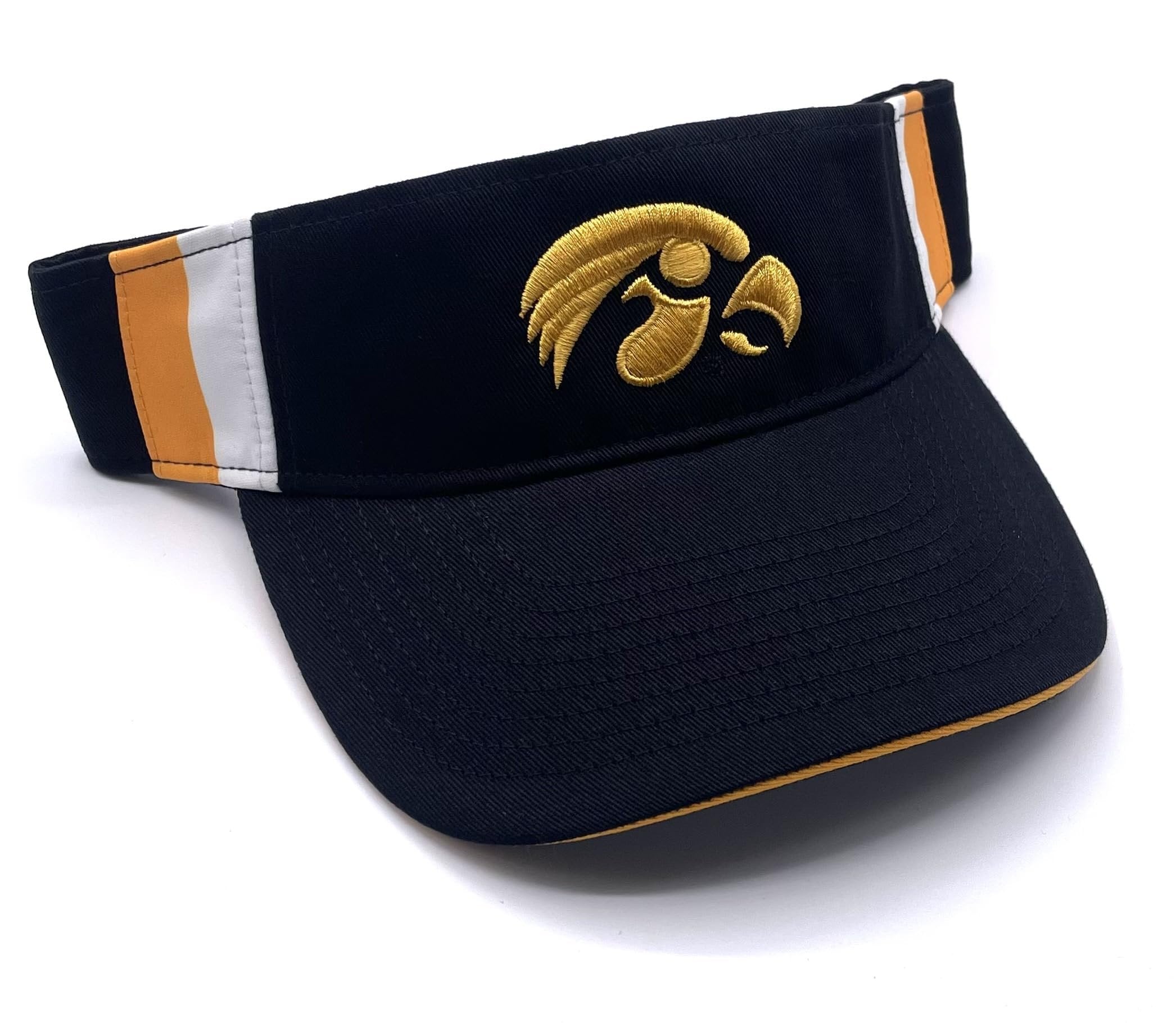 Officially Licensed Iowa University Classic Visor Hat Adjustable Hawkeyes Team Logo Embroidered Cap