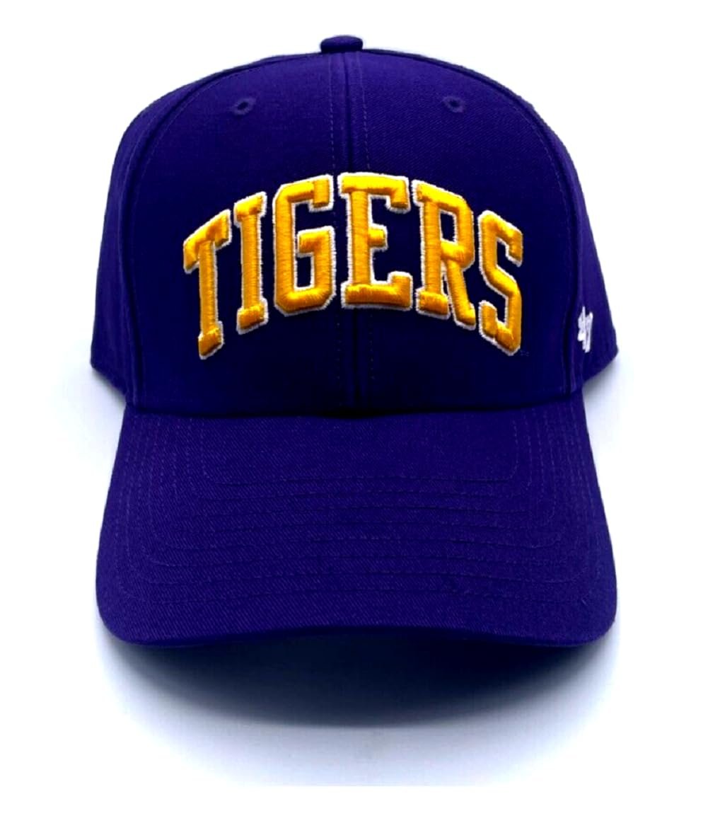 LSU University Clean Up MVP Tigers Hat Adjustable Classic Logo Cap (Multicolor)