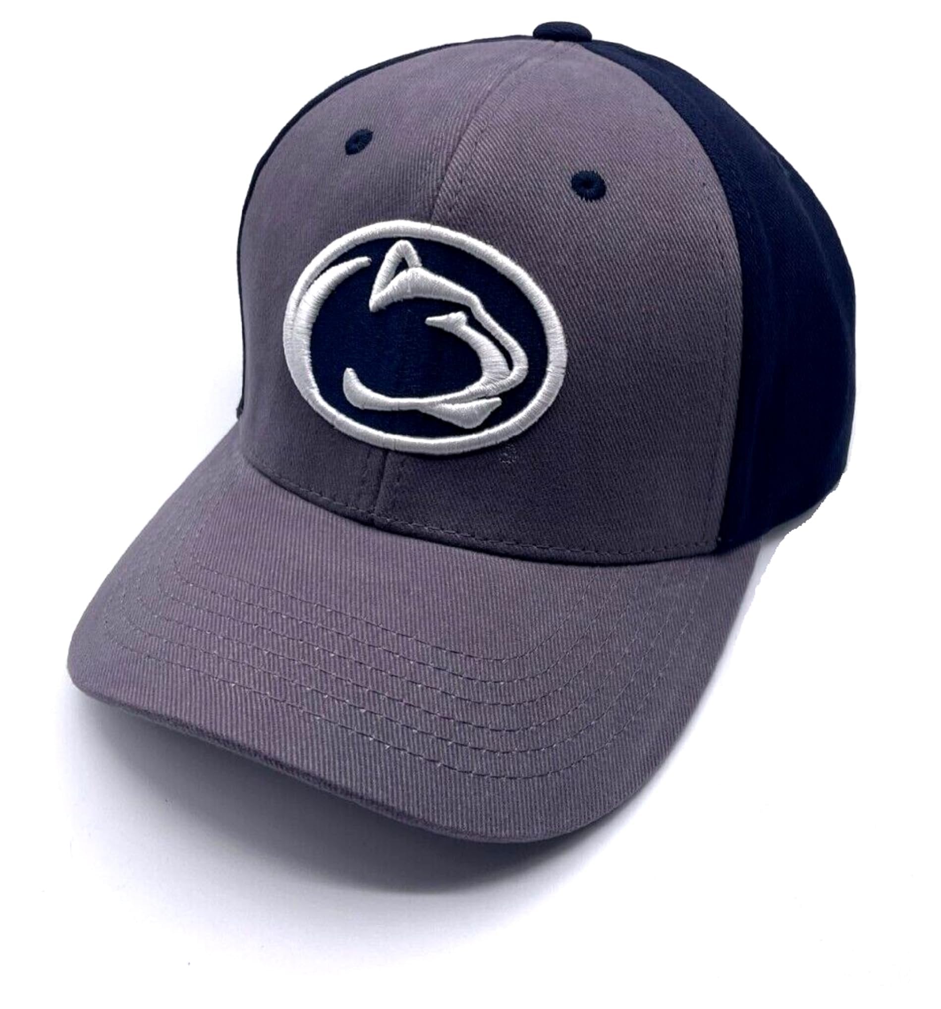 Officially Licensed Penn State Classic Two-Tone Hat Adjustable Team Logo Embroidered Cap