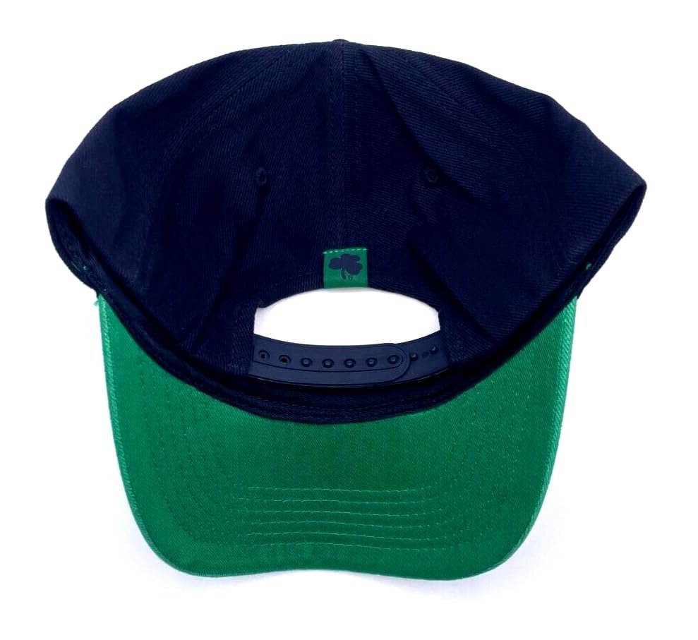 Officially Licensed Notre Dame Classic Two-Tone Hat Adjustable Irish Logo Embroidered Cap Multicolor