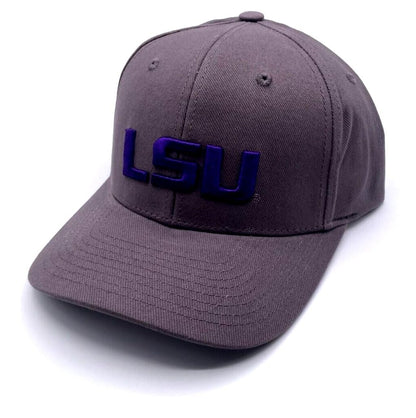 LSU University MVP Hat Classic Tigers Adjustable Team Logo Embroidered Cap (Black)