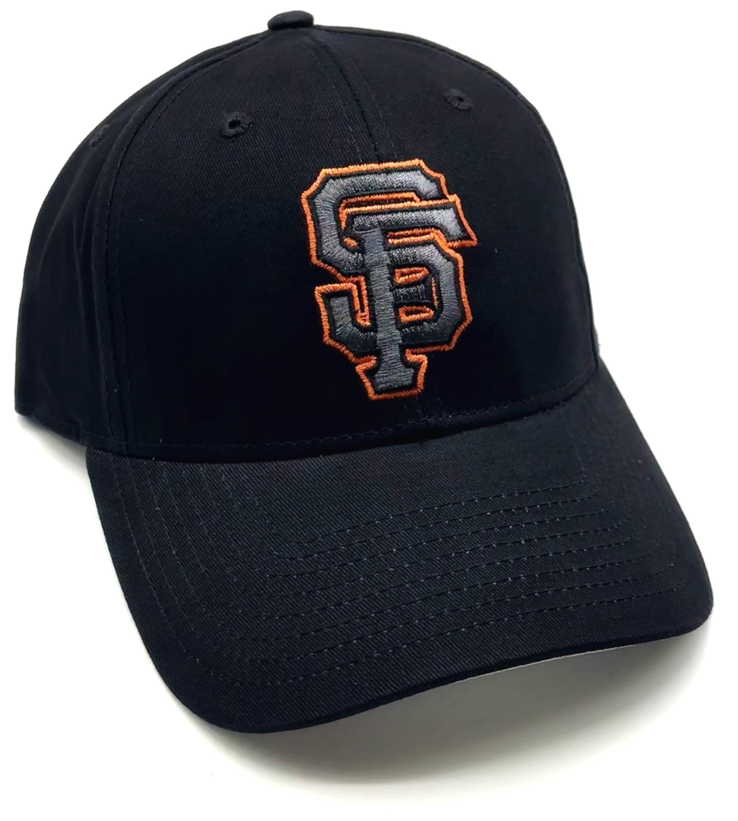 Officially Licensed San Francisco Baseball MVP Black Hat Classic SF Home Team Logo Adjustable Embroidered Structured Cap