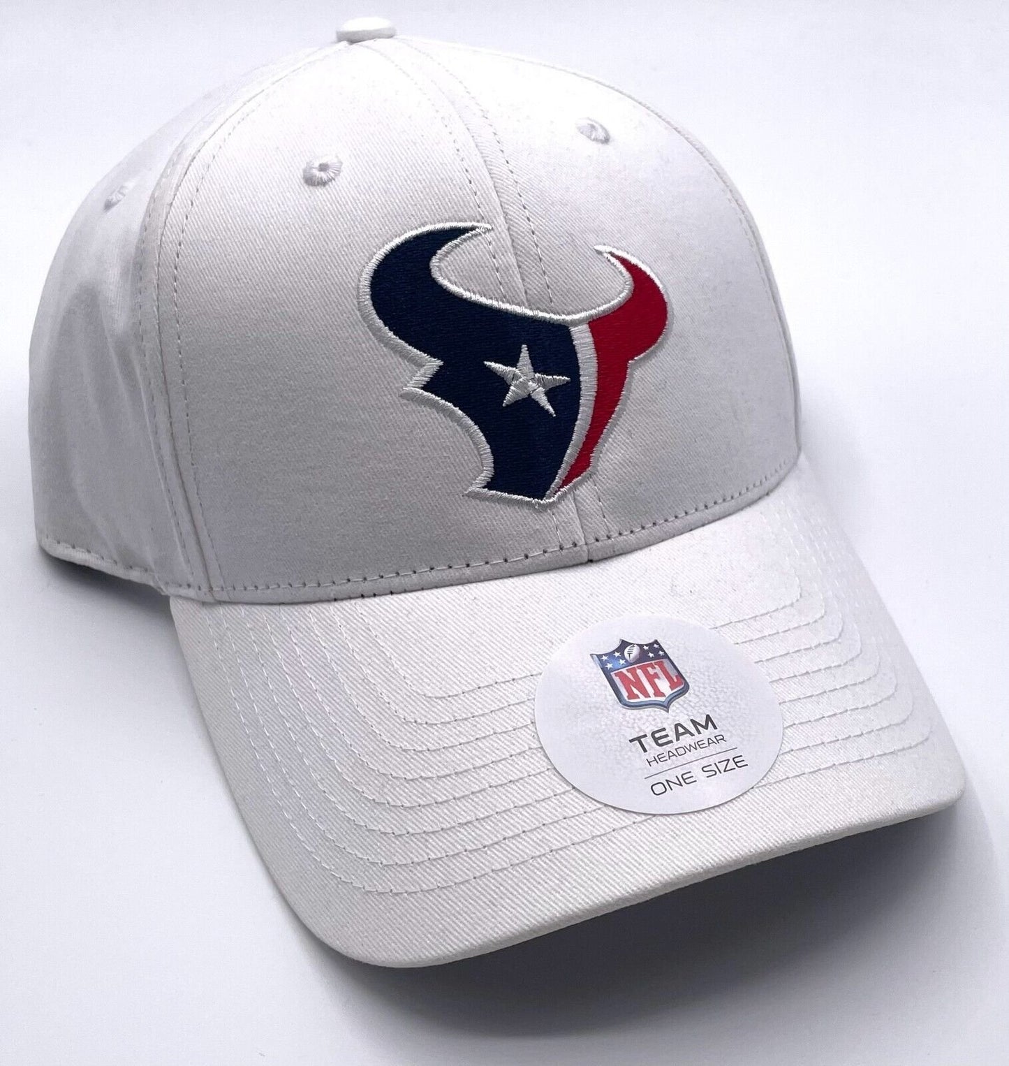 HOUSTON TEXANS WHITE MVP HAT NFL FOOTBALL AUTHENTIC CLASSIC TEAM LOGO CAP NEW