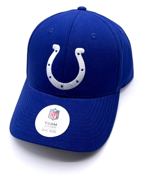 Indianapolis Colts Hat Solid Blue MVP Structured Style NFL Football Team Logo Cap New