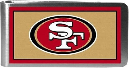 SAN FRANCISCO 49ERS STEEL MONEY CLIP MVP AUTHENTIC NFL FOOTBALL TEAM  NEW