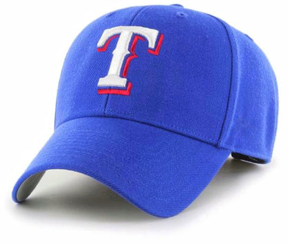 Officially Licensed Texas Baseball MVP Hat Classic Adjustable Team Logo Embroidered Blue Cap