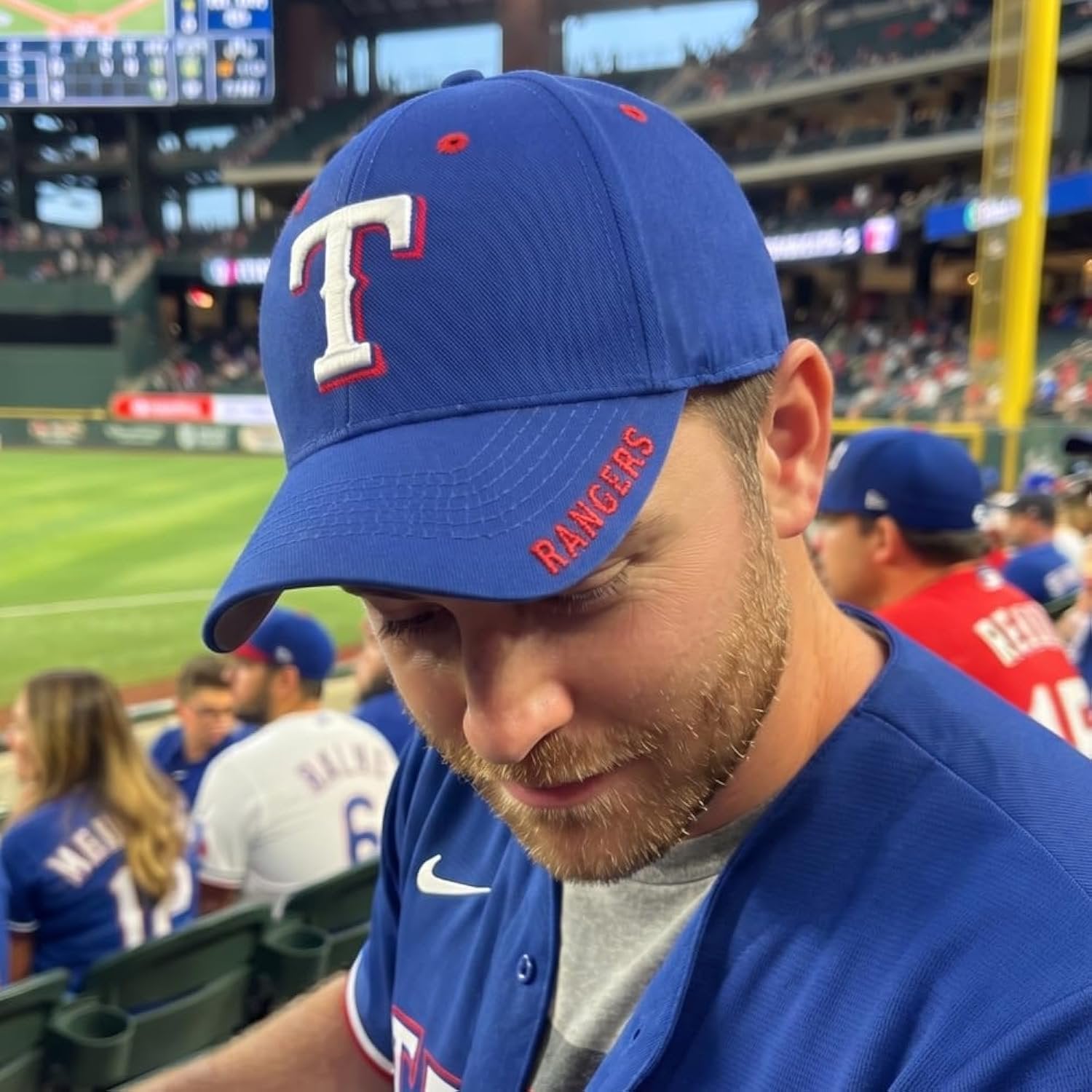 Texas Rangers Special Edition Blue Captain MVP Hat Embroidered Structured Adjustable Sports Cap