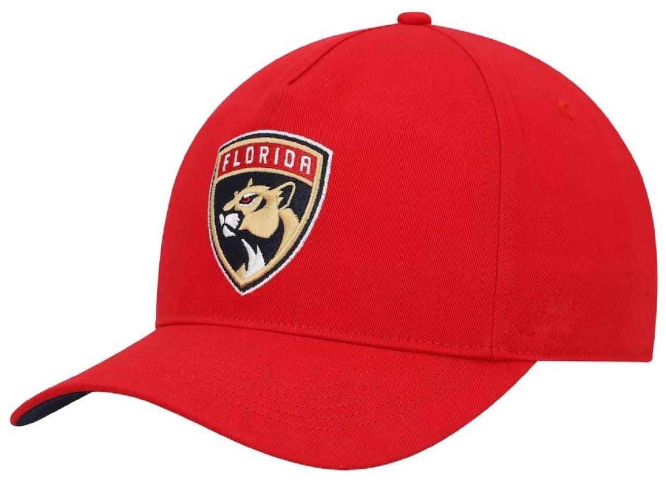 Officially Licensed Florida Hockey Red MVP Hat Classic Embroidered Team Logo Adjustable Structured Cap Multicolor