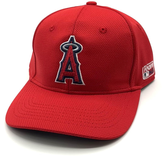 Officially Licensed Los Angeles Youth/Kids Red Baseball Hat Classic Adjustable Embroidered Team Logo Solid Cap