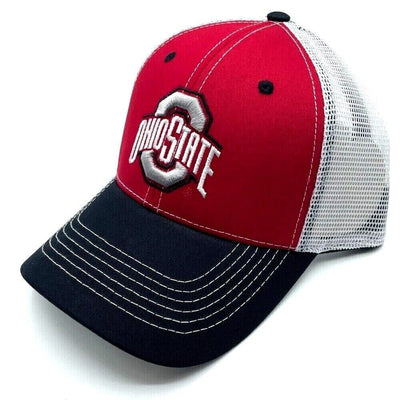 Fan Favorite Ohio State Buckeyes Embroidered MVP Adjustable Mesh Hat, Multicolor, One Size