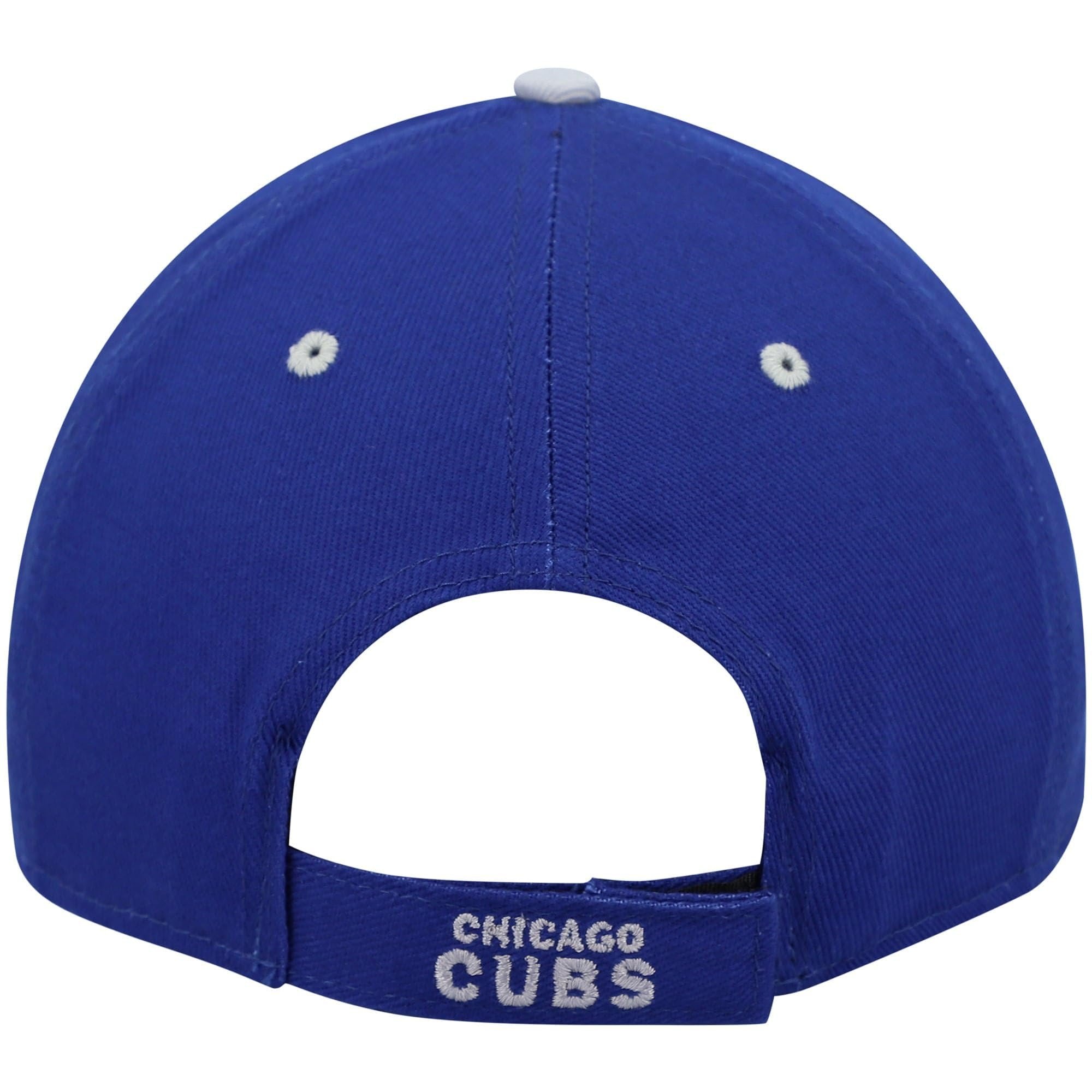 Officially Licensed Chicago Baseball Classic Edition Blue Hat Adjustable Cubs Team Logo Embroidered Structured MVP Cap