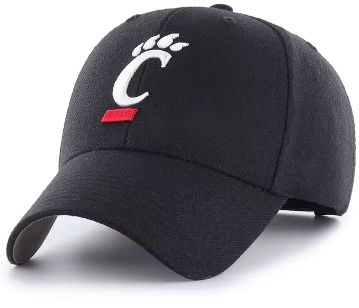 University Cincinnati Classic Edition MVP Hat Adjustable Embroidered Team Logo Cap (Black)
