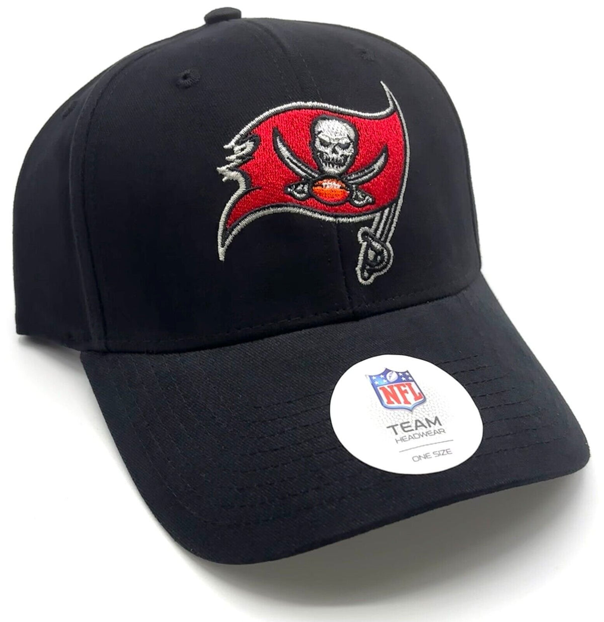 TAMPA BAY BUCCANEERS HAT SOLID BLACK MVP NFL FOOTBALL TEAM ADJUSTABLE CAP NEW