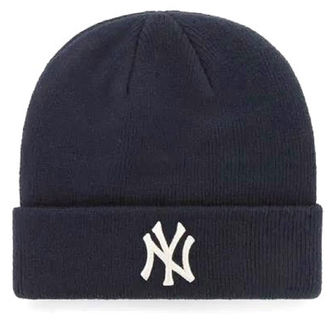 Officially Licensed New York Navy Baseball Cuffed Knit Beanie Hat Classic Edition NY Team Logo Embroidered Blue Cap