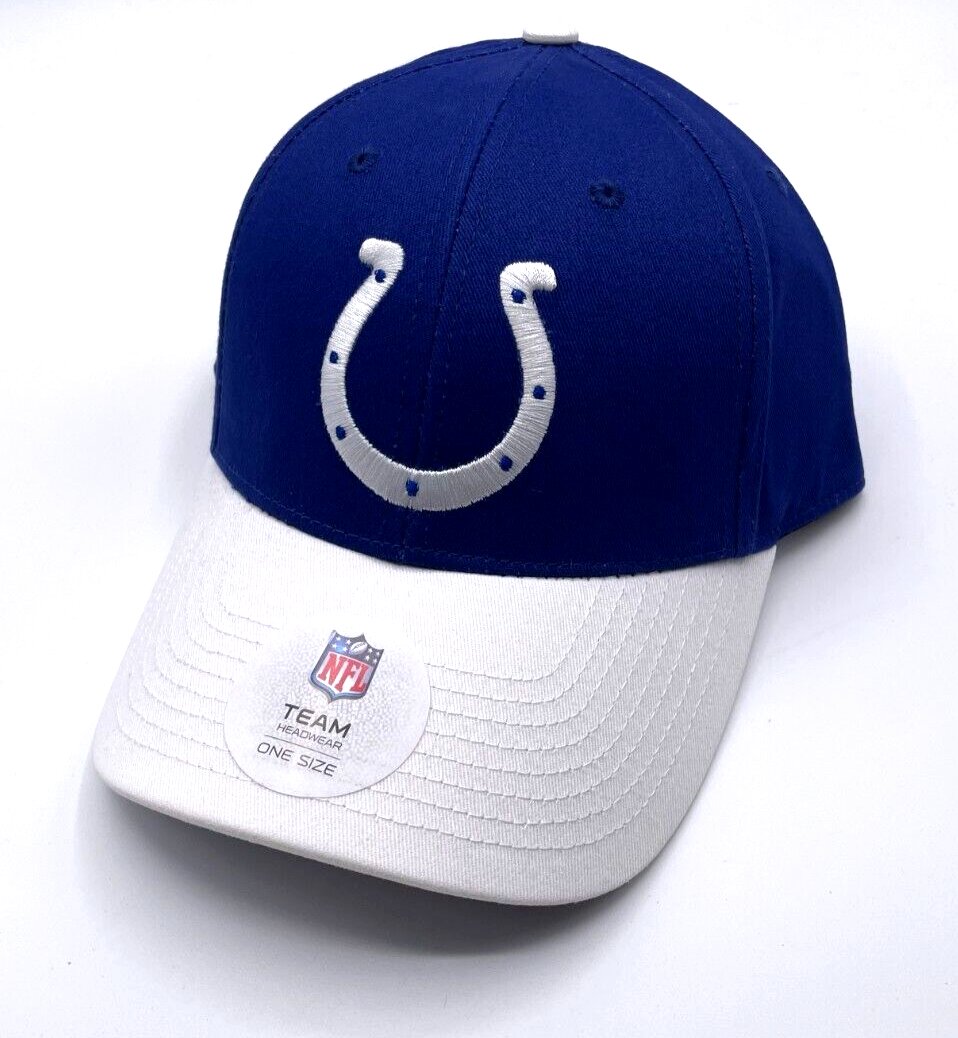 Indianapolis Colts Hat Two Tone MVP Structured Style NFL Football Team Logo Cap New