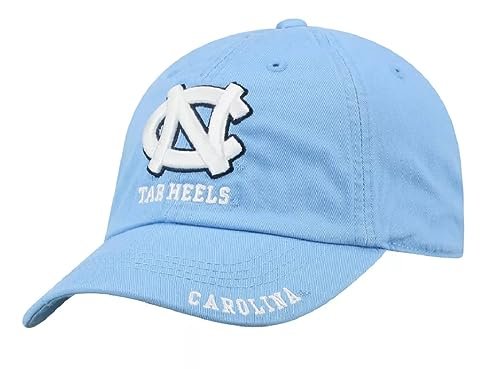 Officially Licensed UNC Hat Classic Tar Heels Adjustable University North Carolina Logo Cap Blue