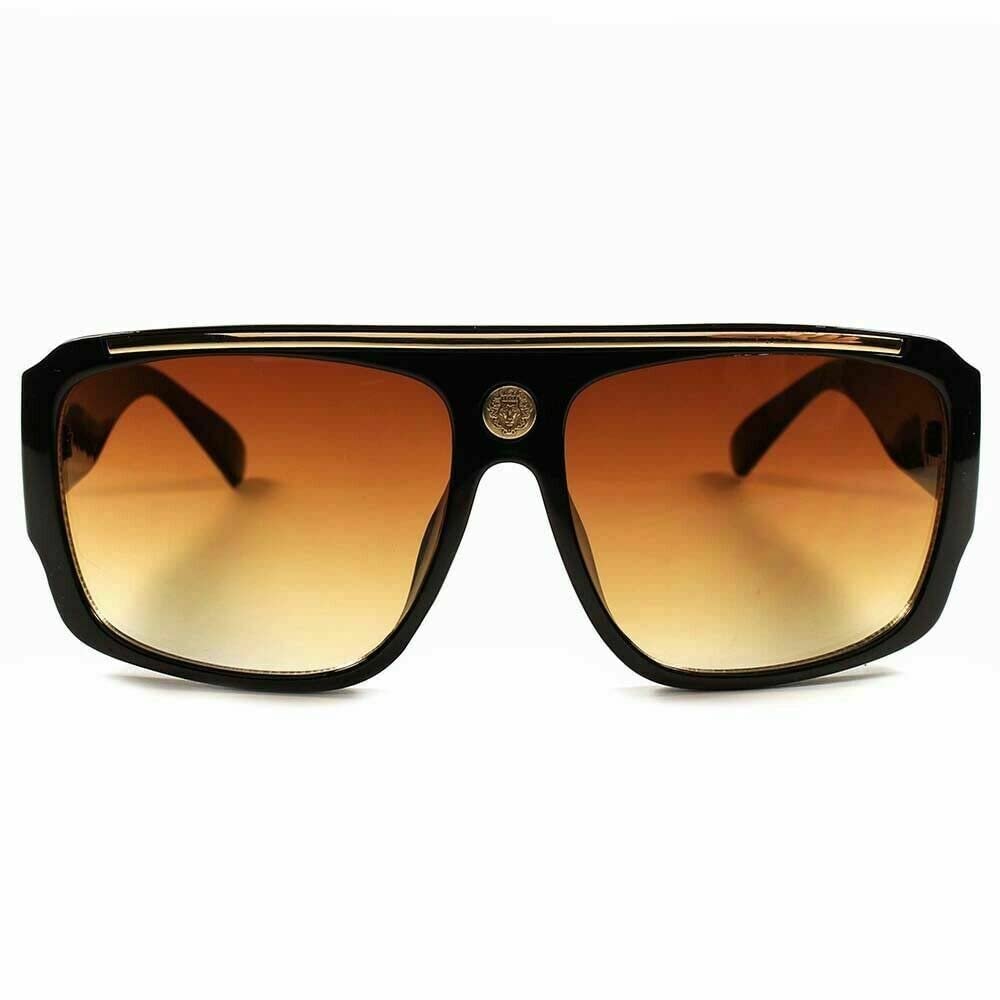 KLEO Flat Top Hip Hop Rapper Retro Aviator Sunglasses