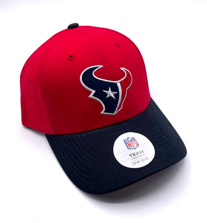 HOUSTON TEXANS TWO-TONE NFL FOOTBALL AUTHENTIC CLASSIC TEAM LOGO CAP NEW