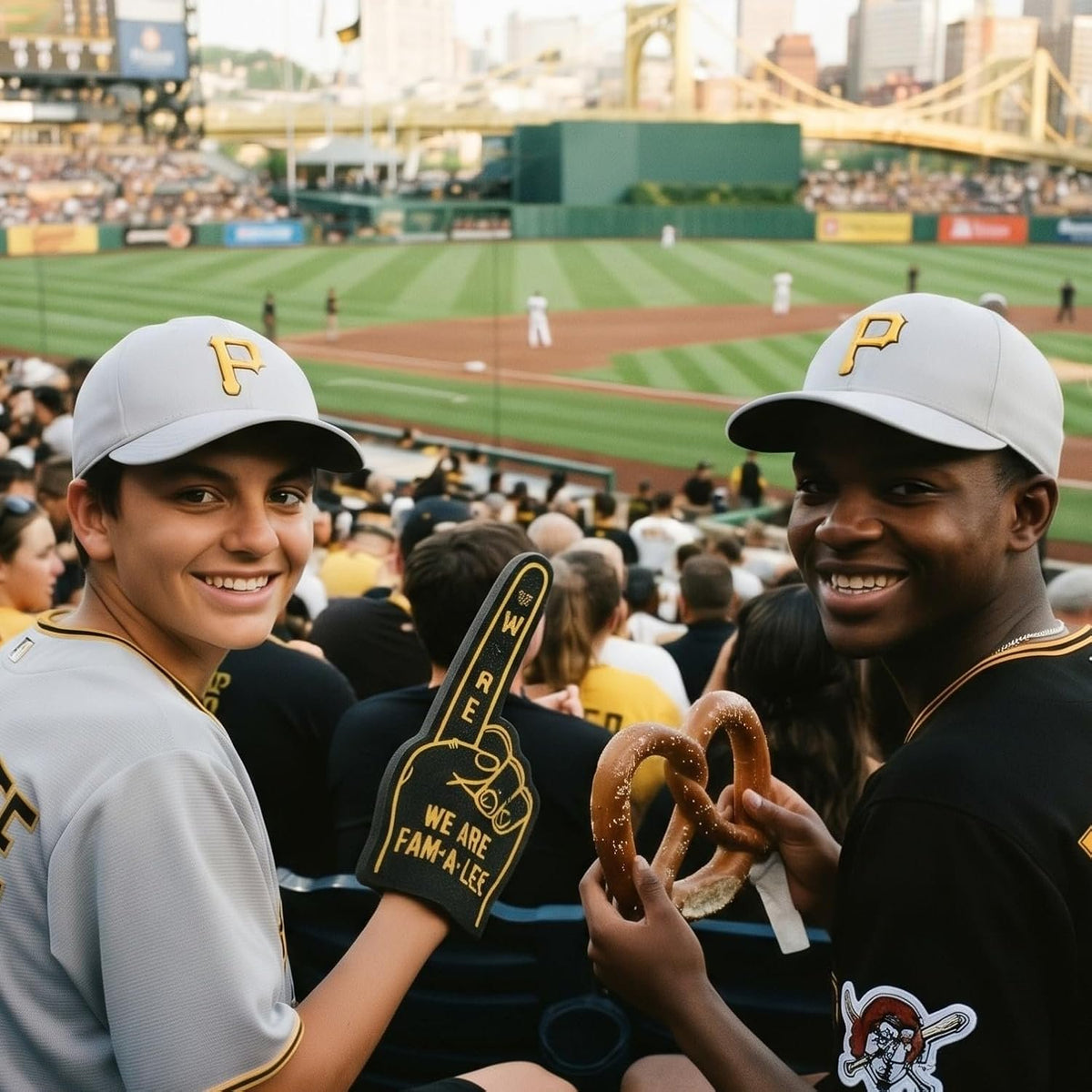Pittsburgh Pirates Youth MVP Hat Gray with Yellow 'P' Logo Cap, Unisex