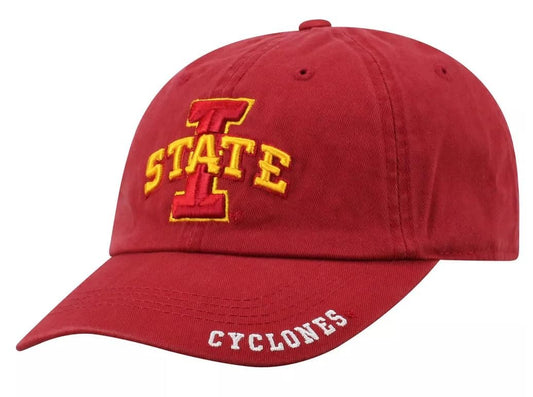 Iowa State Cyclones Hat Relaxed Fit Style NCAA College Football Team University Logo Cap New