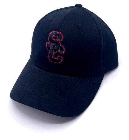 University Southern Cal MVP Hat Classic Team Logo Embroidered Adjustable Cap (Black)