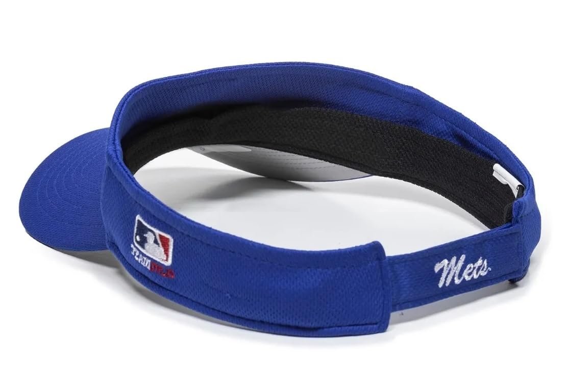Officially Licensed NY Mets Visor Classic Orange NY Embroidery Adjustable Sports Cap