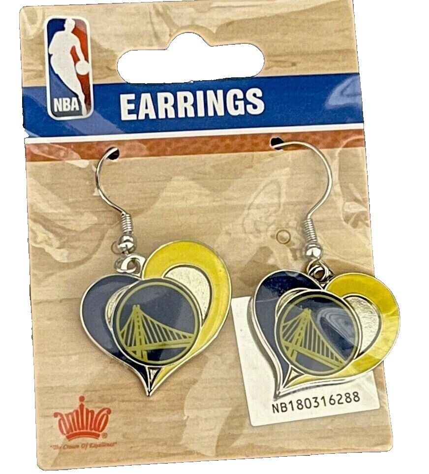 Golden State Warriors Earrings Jewelry NBA Basketball Sports Team Women's New