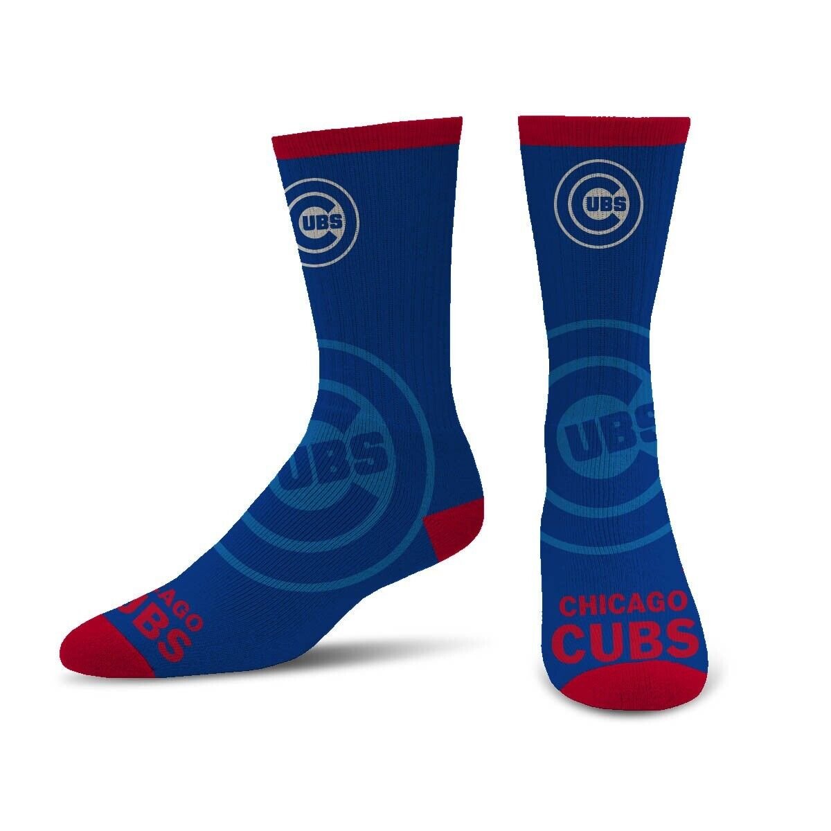 Chicago Cubs Crew Socks Adult Large MLB Baseball Team Logo New