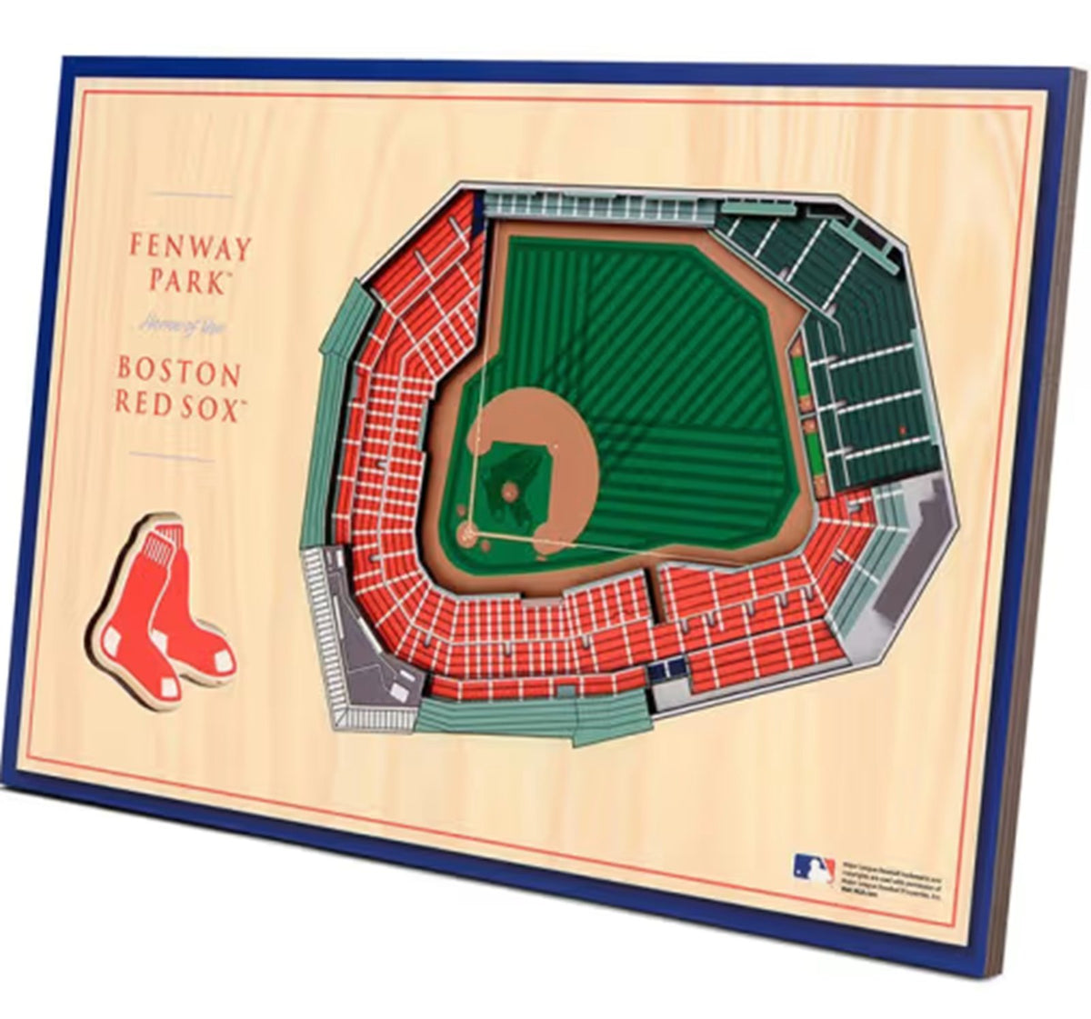 Boston Red Sox 3D Desktop Stadium Fenway Park Stand MLB Baseball Team Logo New