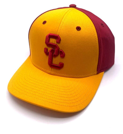 Officially Licensed University Southern Cal Classic Two-Tone Hat Adjustable Team Logo Embroidered Cap