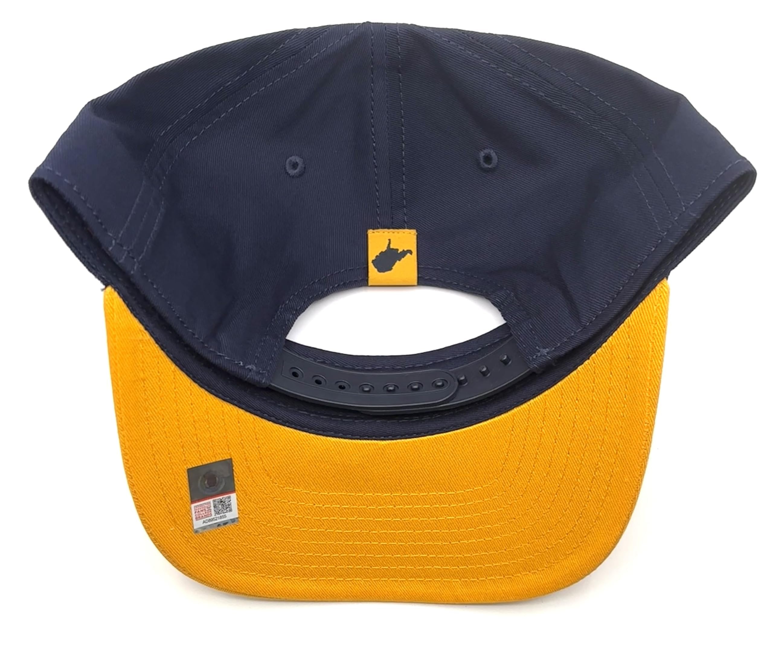 Officially Licensed West Virginia Hat Classic Two-Tone MVP Adjustable University Embroidered Team Logo Structured Cap Multicolor