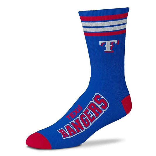 TEXAS RANGERS LOGO YOUTH SIZE CREW SOCKS AUTHENTIC MLB BASEBALL TEAM NEW