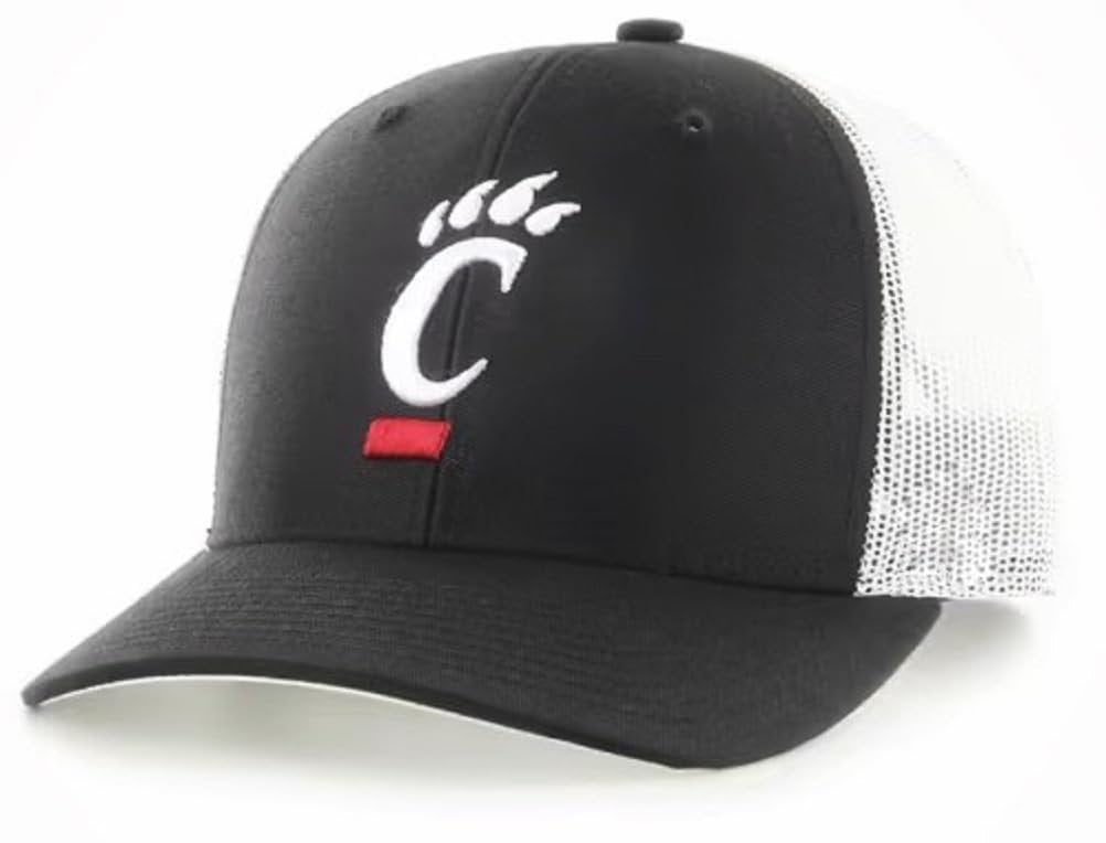 Officially Licensed University Cincinnati Classic Mesh Trucker Hat Adjustable Two-Tone Embroidered Team Logo Structured Cap