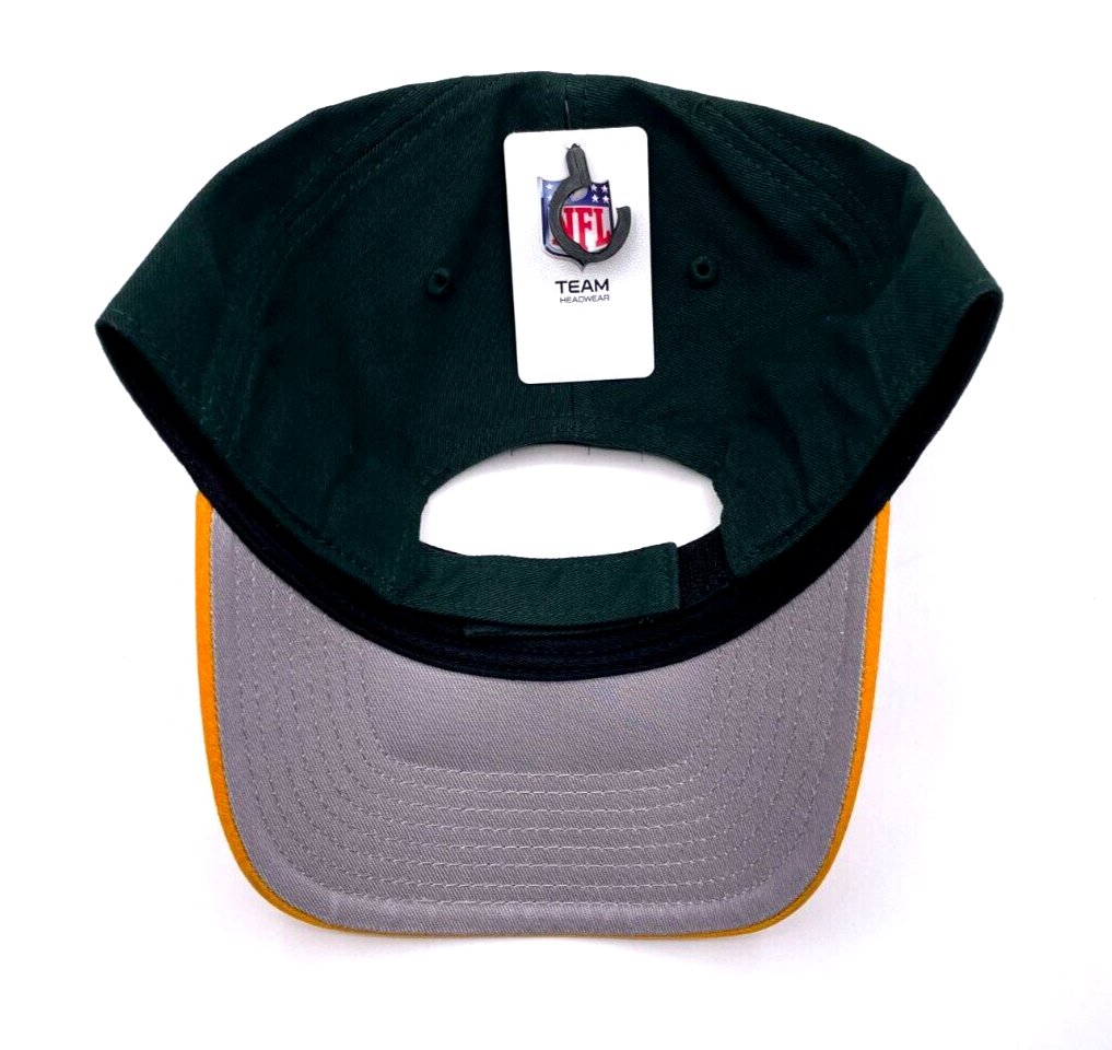 Green Bay Packers Hat Two Tone MVP Structured Style NFL Football Team Logo Cap New