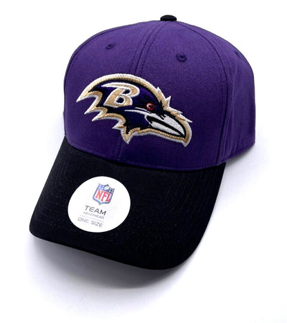 Baltimore Ravens Hat Two Tone MVP Structured NFL Football Team Logo Cap New