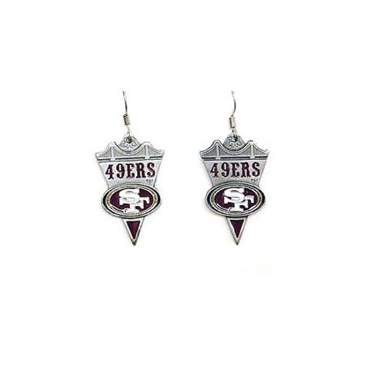 SAN FRANCISCO 49ERS DANGLE EARRINGS JEWELRY NFL FOOTBALL SPORTS TEAM WOMEN'S NEW