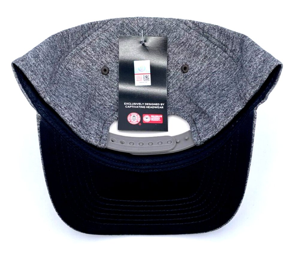 Ole Miss Rebels Hat Gray Snapback MVP Authentic NCAA College Football Team Logo New