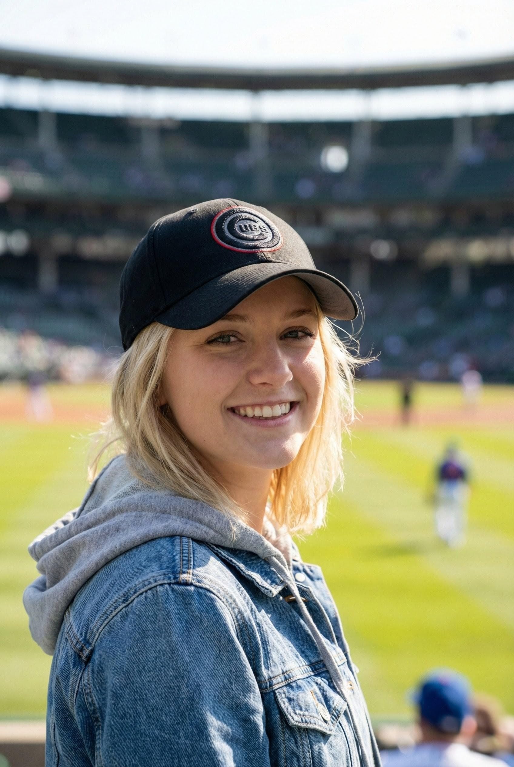 Chicago Cubs Hat Solid Black MVP Structured Style MLB Baseball Team Logo Cap New