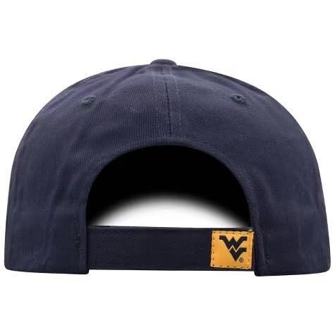 Officially Licensed West Virginia MVP Hat Adjustable Classic University Team Logo Embroidered Structured Blue Cap