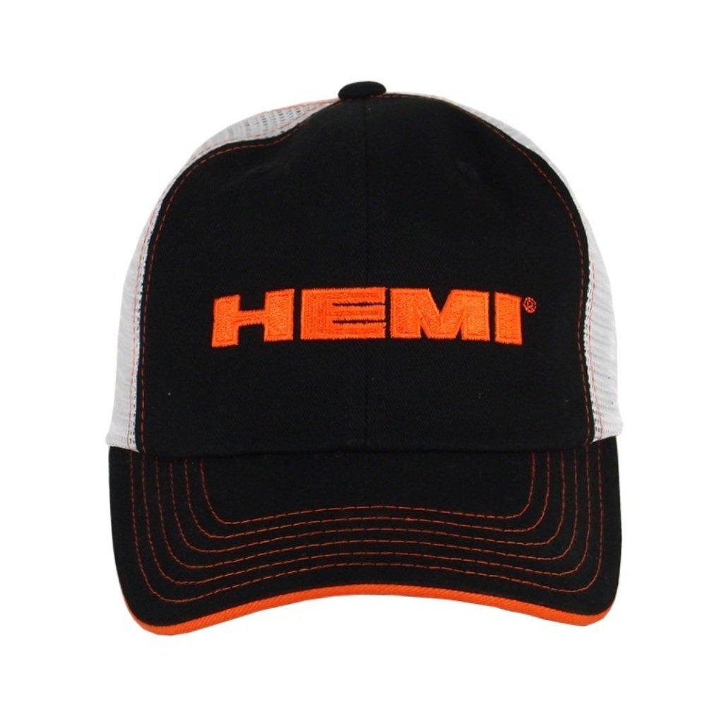 Dodge Hemi Black and White Mesh Hat