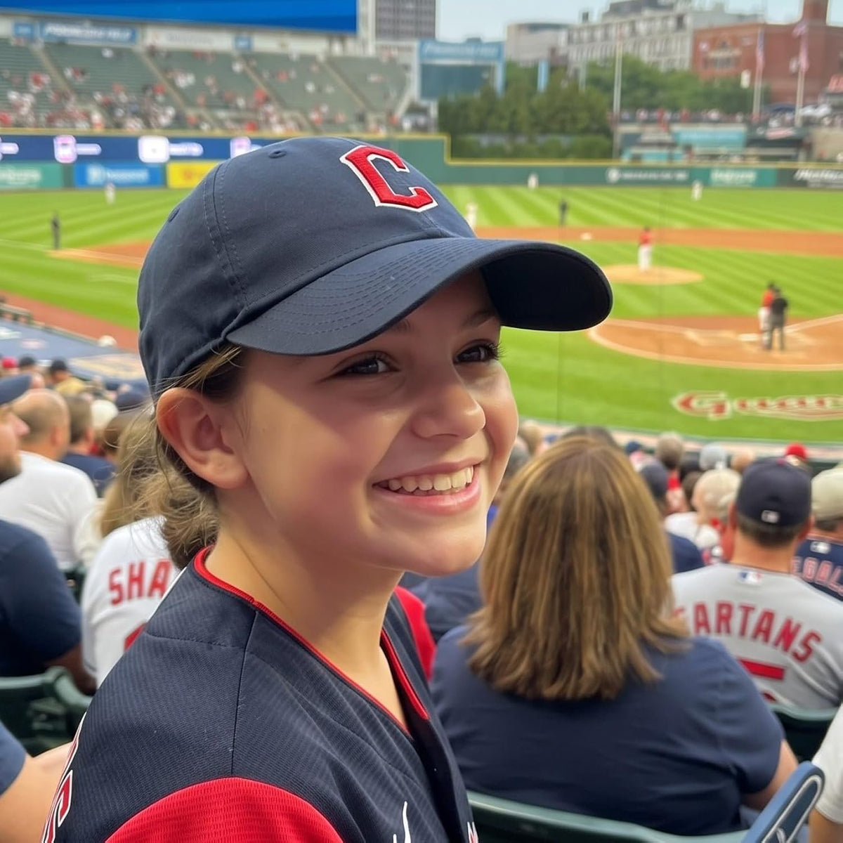 Cleveland Guardians Youth MVP Hat Navy & Red 'C' Logo Cap for Boys & Girls