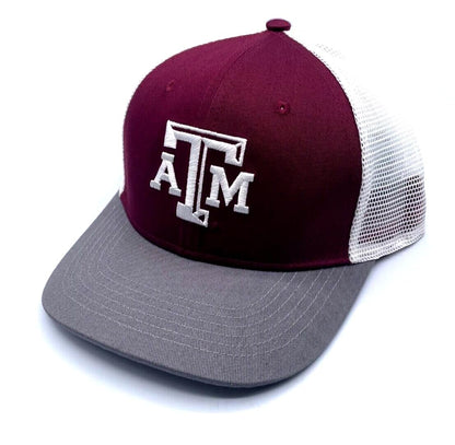 Texas Aggies University Hat Classic A&M Logo Mesh Trucker Adjustable Cap Multicolor